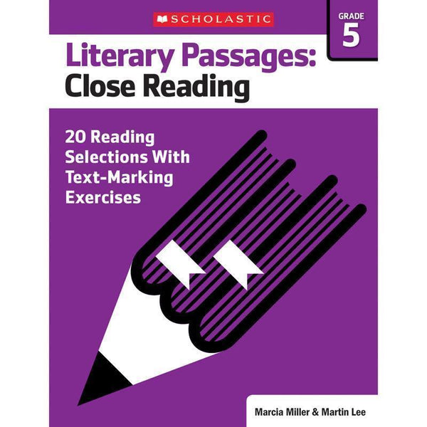 Literary Passages Close Reading Gr5-Learning Materials-JadeMoghul Inc.