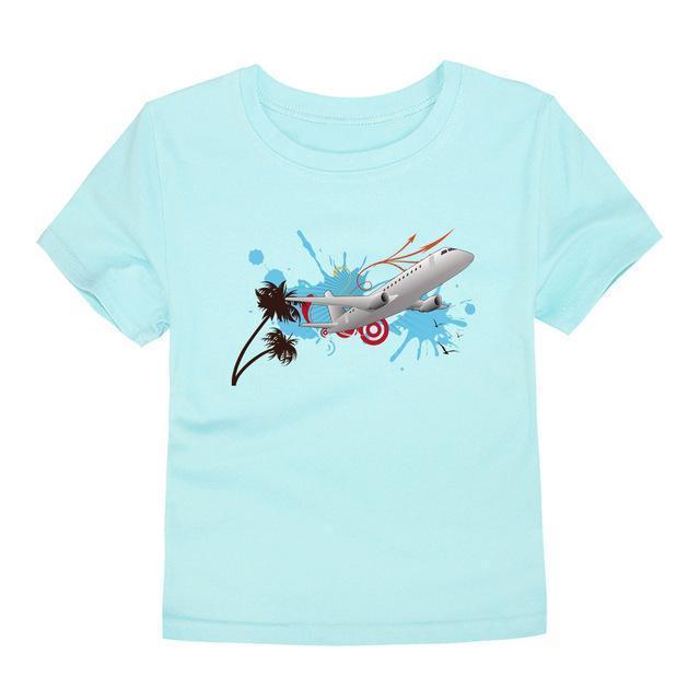 Little Bitty boys t-shirt for girls airplane kids t shirts baby boy t shirt children kids T shirt child boys t shirt kids tee-TTR1-3T-JadeMoghul Inc.