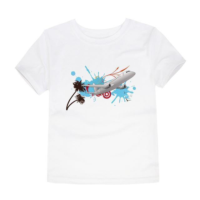 Little Bitty boys t-shirt for girls airplane kids t shirts baby boy t shirt children kids T shirt child boys t shirt kids tee-TTR11-3T-JadeMoghul Inc.