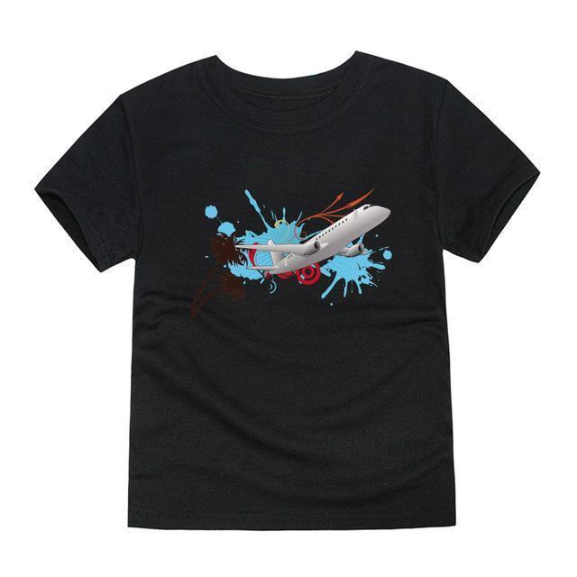 Little Bitty boys t-shirt for girls airplane kids t shirts baby boy t shirt children kids T shirt child boys t shirt kids tee-TTR12-3T-JadeMoghul Inc.