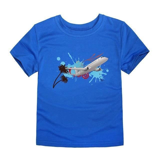 Little Bitty boys t-shirt for girls airplane kids t shirts baby boy t shirt children kids T shirt child boys t shirt kids tee-TTR2-3T-JadeMoghul Inc.