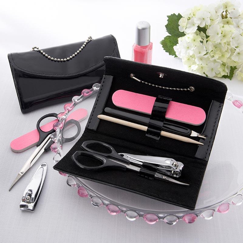 "Little Black Purse" Five-Piece Manicure Set-Wedding General-JadeMoghul Inc.