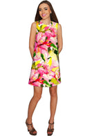 Little Havana Flash Adele Vacation Chic Shift Dress - Women-Havana Flash-XS-Green/Pink/Yellow-JadeMoghul Inc.