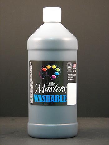 Little Masters Black 32oz Washable Paint-Arts & Crafts-JadeMoghul Inc.