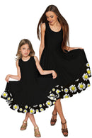 Little Oopsy Daisy Vizcaya Black Evening Midi Dress - Women-Oopsy Daisy-XS-Black/White-JadeMoghul Inc.