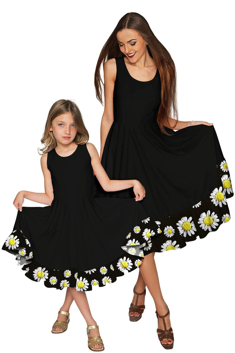 Little Oopsy Daisy Vizcaya Cute Black Party Dress - Girls-Oopsy Daisy-18M/2-Black/White-JadeMoghul Inc.