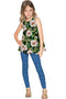 Little Queen of Flowers Emily Green Sleeveless Knit Top - Girls-Queen of Flowers-18M/2-Green/White-JadeMoghul Inc.