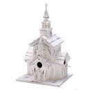 Living Room Decor Little White Chapel Birdhouse