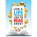 LIVE A LIFE READ INSPIRE U POSTER-Learning Materials-JadeMoghul Inc.