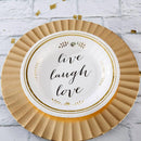 Live, Laugh, Love 9 in. Paper Plates (6 Sets of 8)-Table Top Decor-JadeMoghul Inc.
