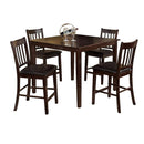 Living Room Furniture Sets Northvale II Counter Height 5Pc Table Set, Espresso Finish Benzara