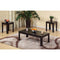 Living Room Furniture Sets Sleek Contemporary Coffee & End Table, Set of 3, Black Benzara