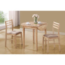 Living Room Furniture Sets Sophisticated 3 Piece Wooden Table And Chair Set, Brown Benzara