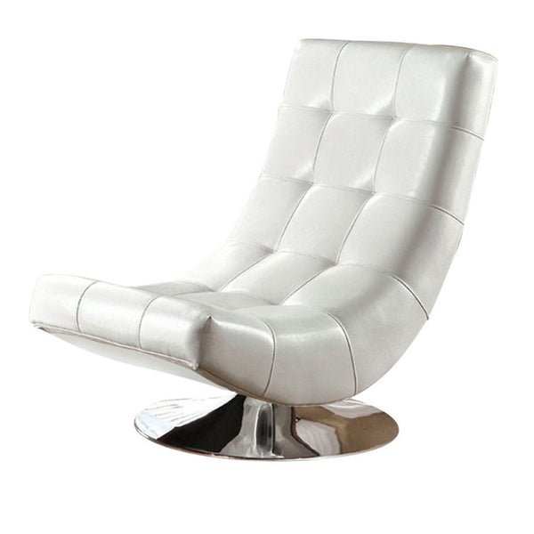 Trinidad Contemporary Swivel Chair, White