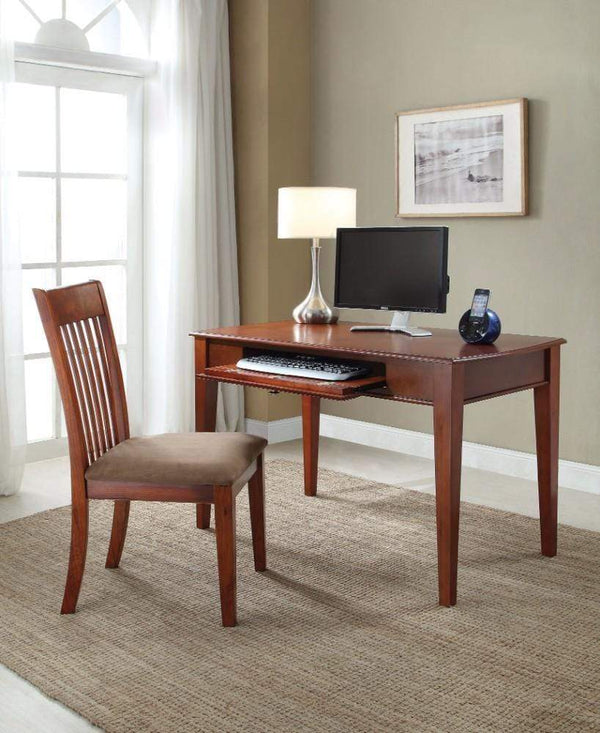 Living Room Furniture Sets Venetia Desk & Chair, Oak Finish, 2 Piece Pack Benzara