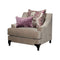 Living Room Furniture Sets Viscontti Traditional Chair, Vintage Taupe Benzara