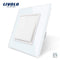 Livolo Manufacturer EU standard Luxury 4 colors crystal glass panel,1way Push Reset switch,restore switches,no logo AExp