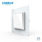 Livolo Manufacturer EU standard Luxury 4 colors crystal glass panel,1way Push Reset switch,restore switches,no logo JadeMoghul Inc. 