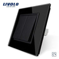 Livolo Manufacturer EU standard Luxury 4 colors crystal glass panel,1way Push Reset switch,restore switches,no logo JadeMoghul Inc. 