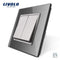 Livolo Manufacturer EU standard Luxury 4 colors crystal glass panel,1way Push Reset switch,restore switches,no logo JadeMoghul Inc. 