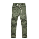 LLYGE 2018 Autumn Mens Casual Cotton Linen Pants Plus Size Men Leisure Wide Leg Long Pant Loose Solid Color Men's Linen Trousers-Army Green-XXL-JadeMoghul Inc.