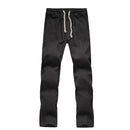 LLYGE 2018 Autumn Mens Casual Cotton Linen Pants Plus Size Men Leisure Wide Leg Long Pant Loose Solid Color Men's Linen Trousers-Dark Gray-XXL-JadeMoghul Inc.