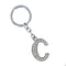 LNRRABC Fashion New Crystal Rhinestones Alphabet Keyring Initial Letter Key Ring Chain Unisex Keychain 26 Letters-C-JadeMoghul Inc.