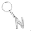 LNRRABC Fashion New Crystal Rhinestones Alphabet Keyring Initial Letter Key Ring Chain Unisex Keychain 26 Letters-N-JadeMoghul Inc.