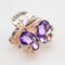 LNRRABC Women Chic Bling Rhinestones Hair Claw Butterfly Hair Accessories Hair Ornament hair clipsacessorio para cabelo tiara-Purple-JadeMoghul Inc.