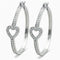 Hoop Earrings LO1941 Rhodium Brass Earrings with AAA Grade CZ