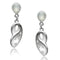 Crystal Drop Earrings LO1978 Rhodium White Metal Earrings with Crystal