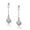 Crystal Drop Earrings LO1981 Rhodium White Metal Earrings with Crystal