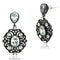 Earrings For Girls LO3687 Ruthenium Brass Earrings with AAA Grade CZ