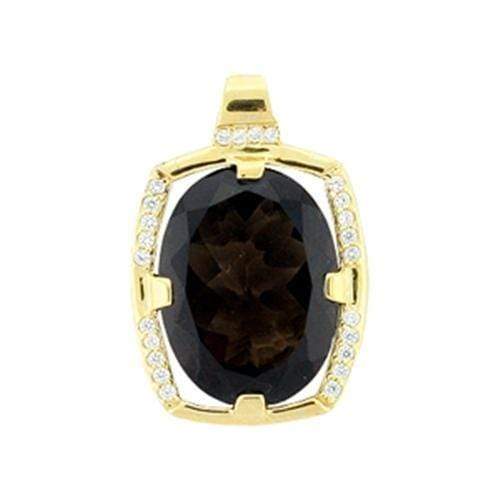 Gold Pendant For Women LOA373 Gold 925 Sterling Silver Pendant & CZ