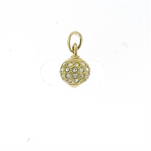 Gold Pendant For Women LOA391 Gold Brass Pendant with Top Grade Crystal