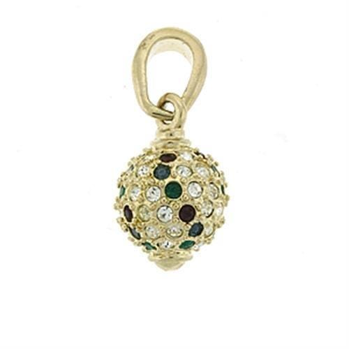 Gold Pendant For Women LOA394 Gold Brass Pendant with Top Grade Crystal