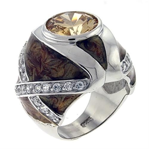 Sterling Silver Wedding Rings LOA526 - 925 Sterling Silver Ring with CZ