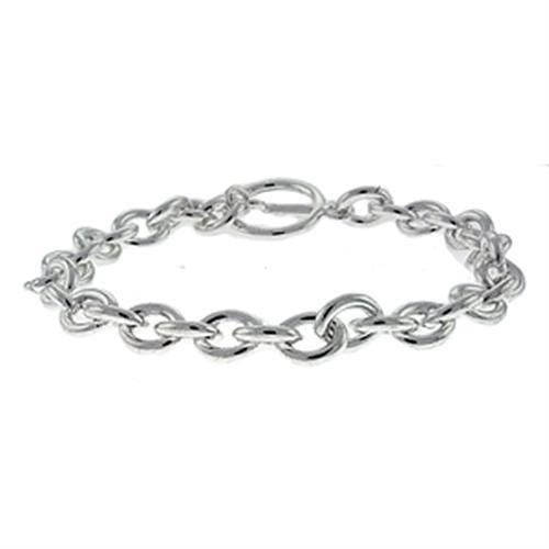 Sterling Silver Bracelet LOA537 Silver Brass Bracelet