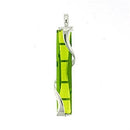 Sterling Silver Pendant Necklace LOA560 - 925 Sterling Silver Pendant in Peridot