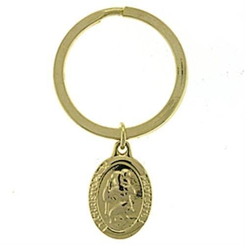 Unique Engagement Rings LOA621 Gold Brass Key Ring