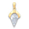 Gold Pendant For Women LOA632 Gold Brass Pendant with AAA Grade CZ