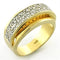 Gold Ring Set LOA648 Gold+Rhodium 925 Sterling Silver Ring with CZ