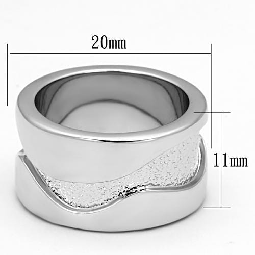 Unique Engagement Rings LOA853 Rhodium Brass Ring