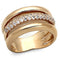 Rose Gold Wedding Rings LOA900 Rose Gold Brass Ring with AAA Grade CZ