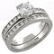 Sterling Silver Wedding Rings LOAS1024 Rhodium 925 Sterling Silver Ring