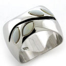 Mens Silver Wedding Ring LOAS1080 Rhodium 925 Sterling Silver Ring
