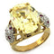 Gold Ring Set LOAS1143 Gold 925 Sterling Silver Ring with CZ in Citrine