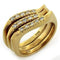 Gold Ring Set LOAS1150 Gold 925 Sterling Silver Ring with AAA Grade CZ