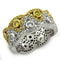 Gold Ring Set LOAS1151 Gold+Rhodium 925 Sterling Silver Ring with CZ