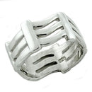 Mens Silver Wedding Ring LOAS1157 - 925 Sterling Silver Ring